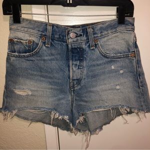 Levi’s wedgie denim shorts